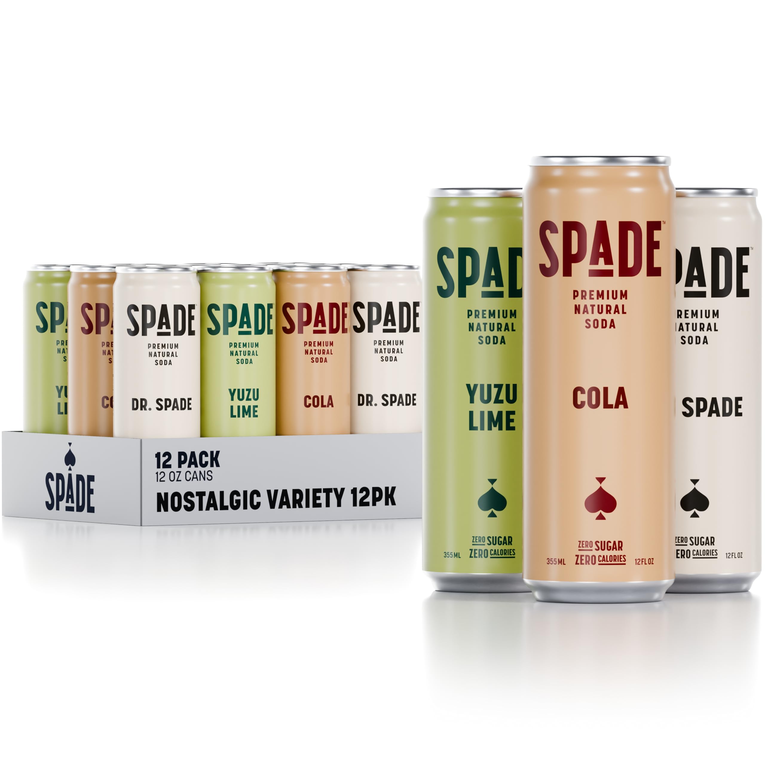 Amazon.com : Spade Soda Nostalgic Variety 12 Pack, Premium All